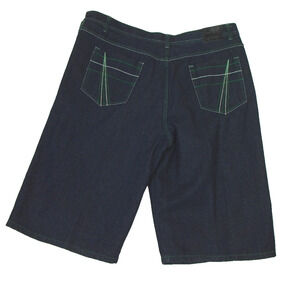 Old Skool Urban Wear Denim‎ Shorts Men’s 46 Baggy Blue Hip Hop Streetwear Y2K